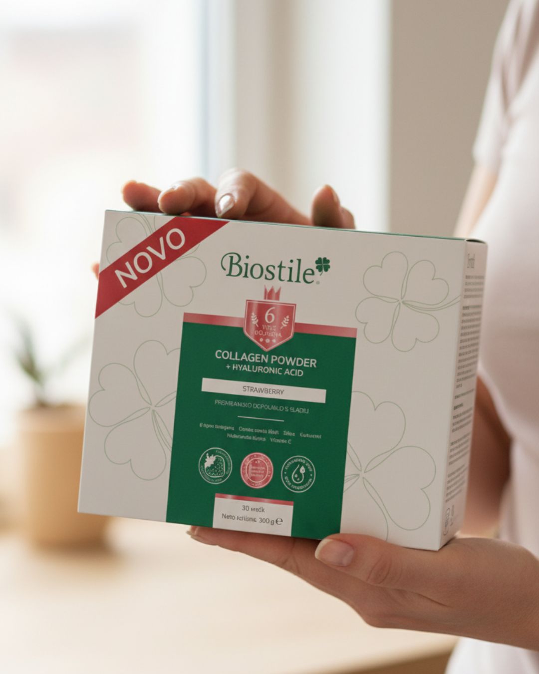 Collagen Powder + Hyaluronic acid, 30 vrečk